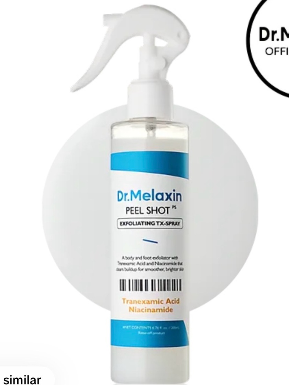 NIB Dr. Melaxin Peel Shot Exfoliating Spray